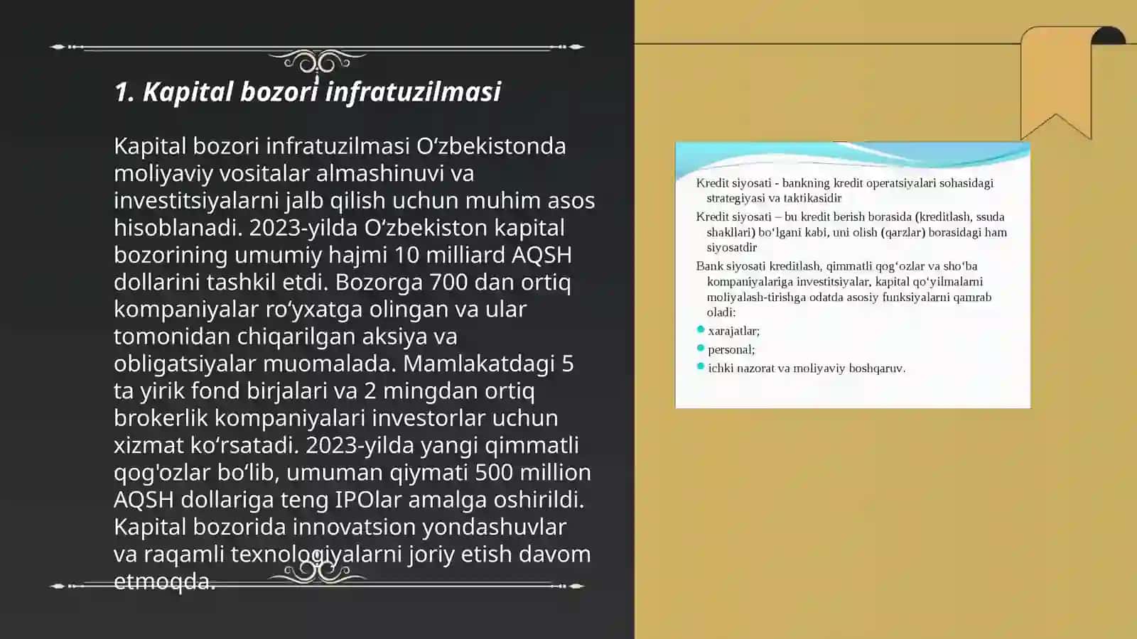 Kapital bozori infratuzilmasi 3