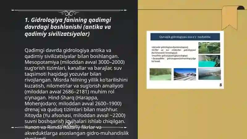 Gidrologiya fanini rivojlanish tarixi 3