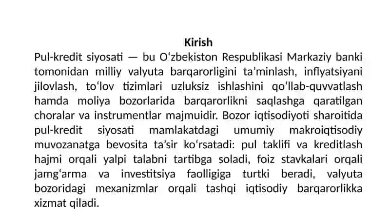 Pul-Kreditsiyosati 3