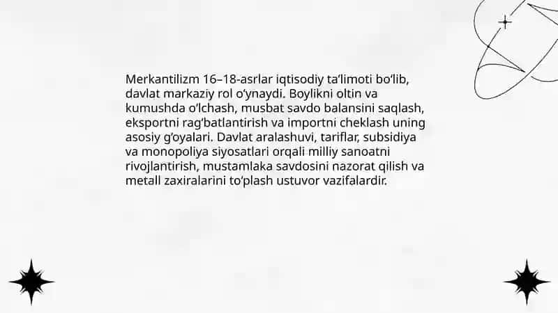Merkantilizm Iqtisodiy talimoti 3