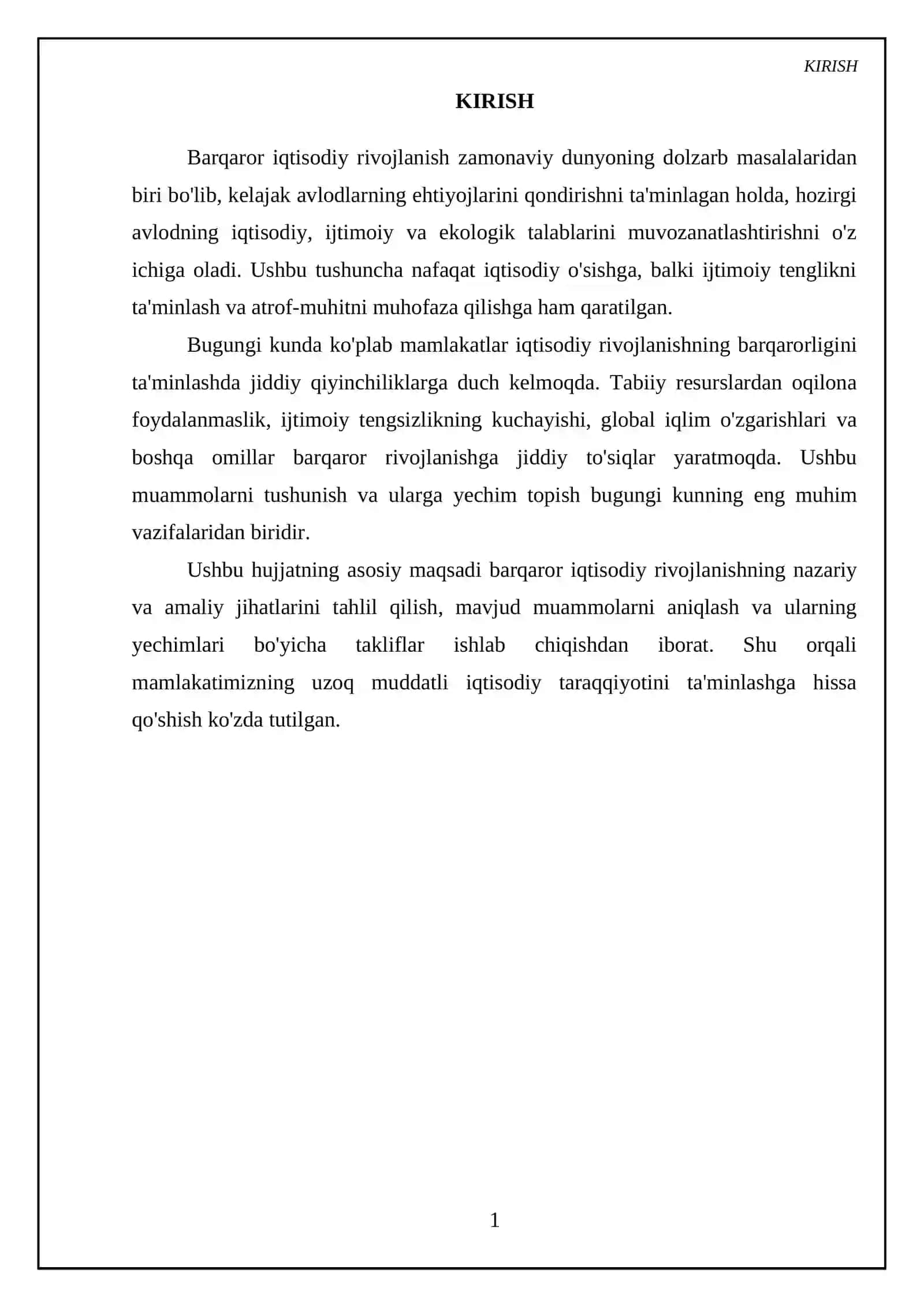 Barqaror iqtisodiy rivojlanish 3