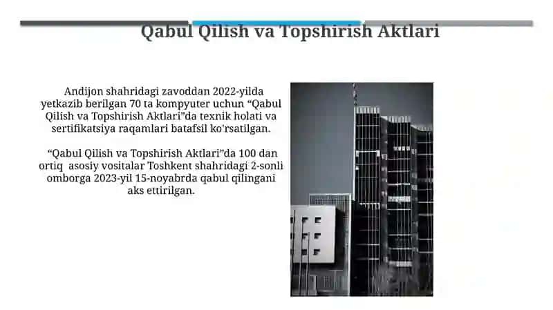 Qabul Qilish va Topshirish Aktlari 3