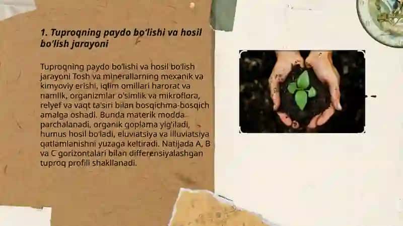 Tuproq va uning tabiiy xususiyatlari 3
