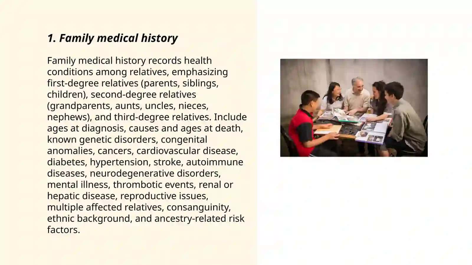 Family history and social history 3