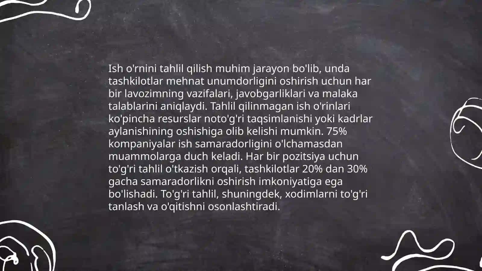 Ish o'rnini tahlil qilish metodlari 3