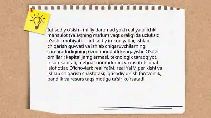 Iqtisodiy o'sish va mohiyati 3