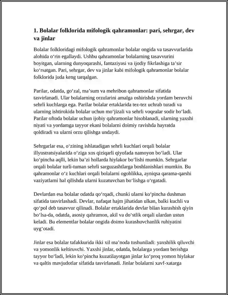 BOLALAR FOLKLORDA MIFOLOGIK ELEMENTLAR 3