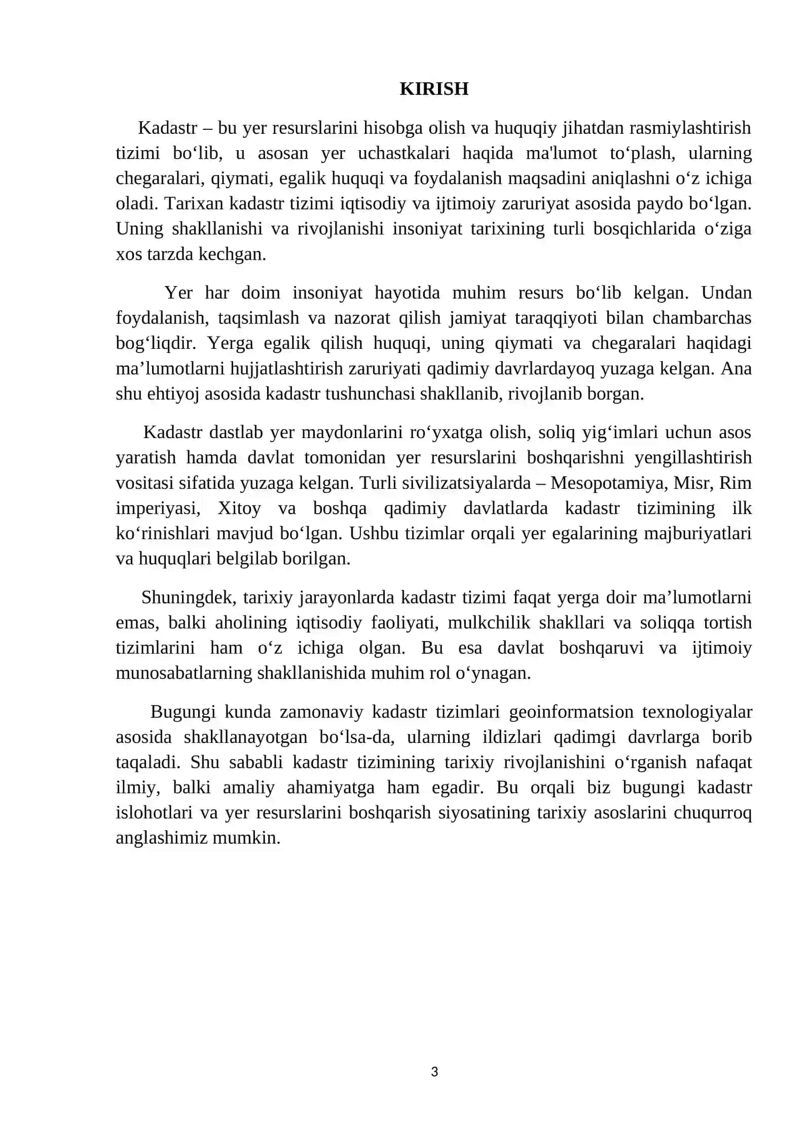 Qadimda kadastrning rivojlanishi 3
