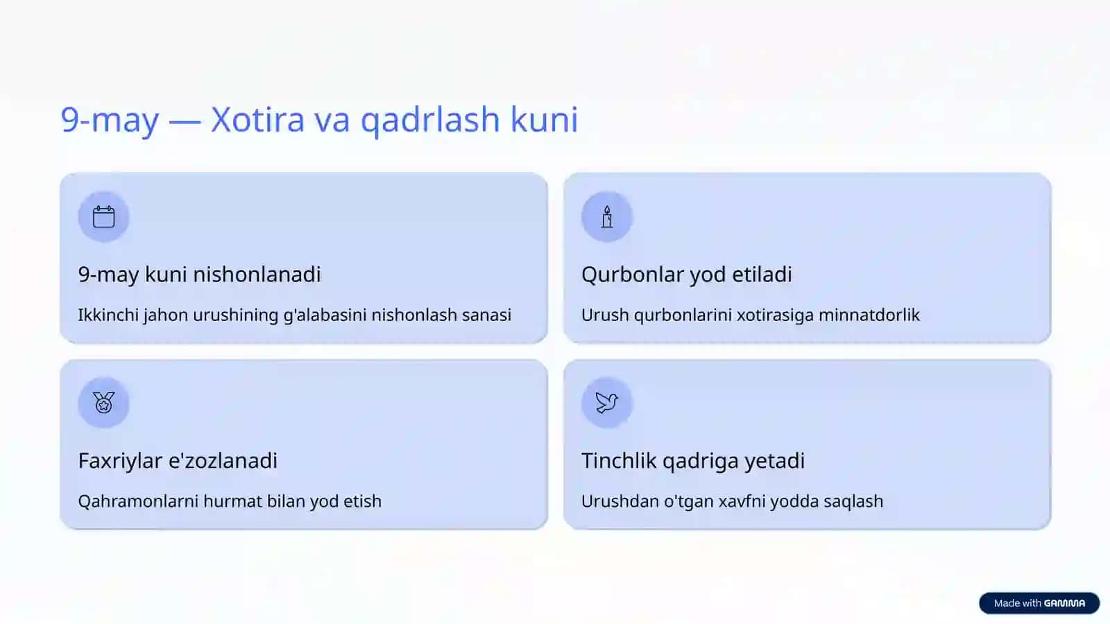 xotira va qadirlash kuniga taqdimot 3