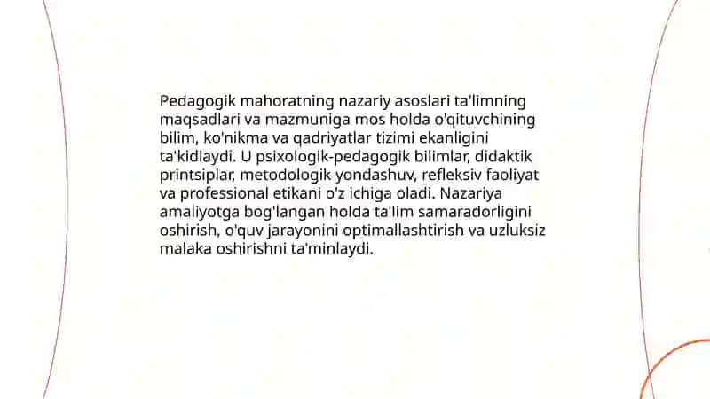 Pedagogik mahoratning komponentlari 3