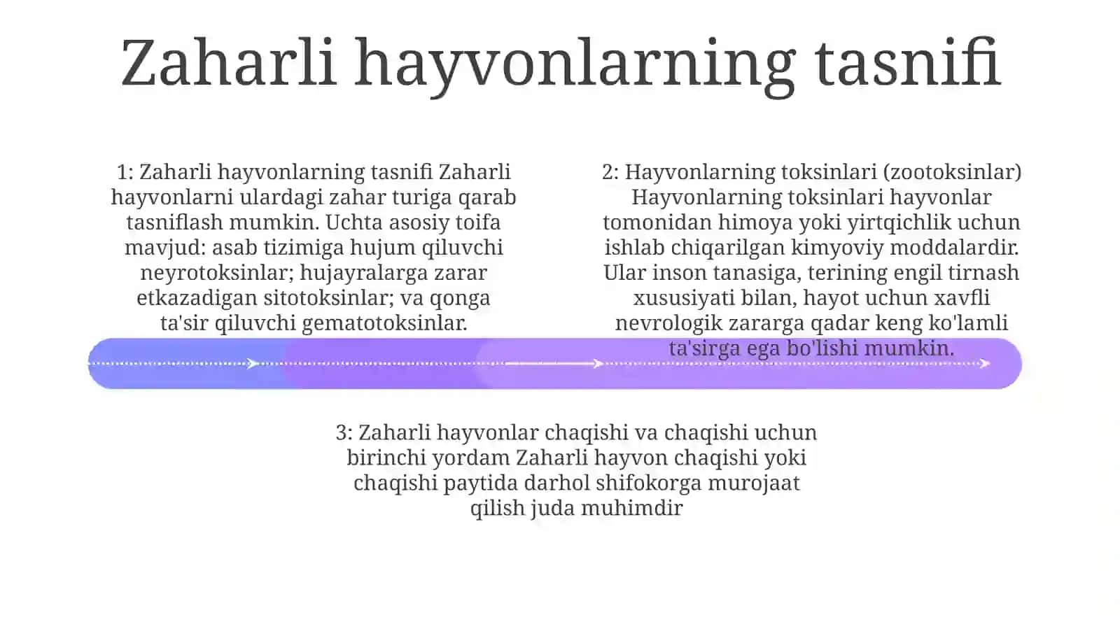 Zaharli Hayvonlar 3