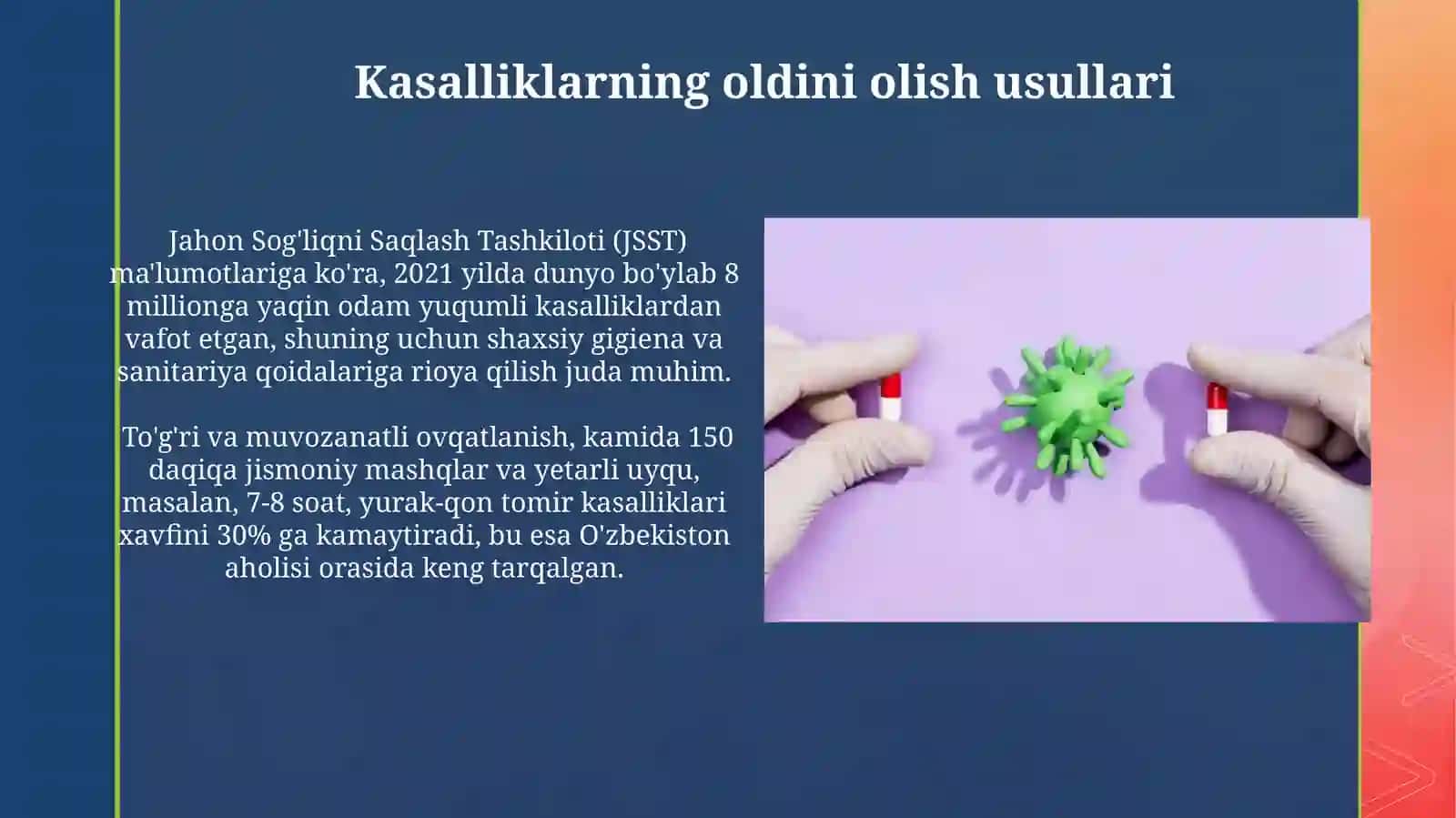 Kasalliklar turlari va kasalliklarni oldini olish 3