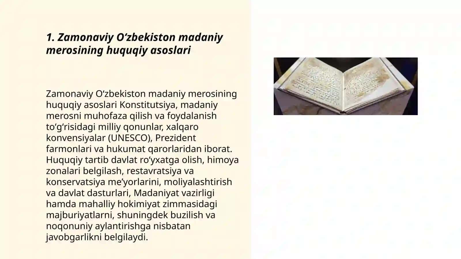 Zamonaviy Oʻzbekiston madaniy merosi 3