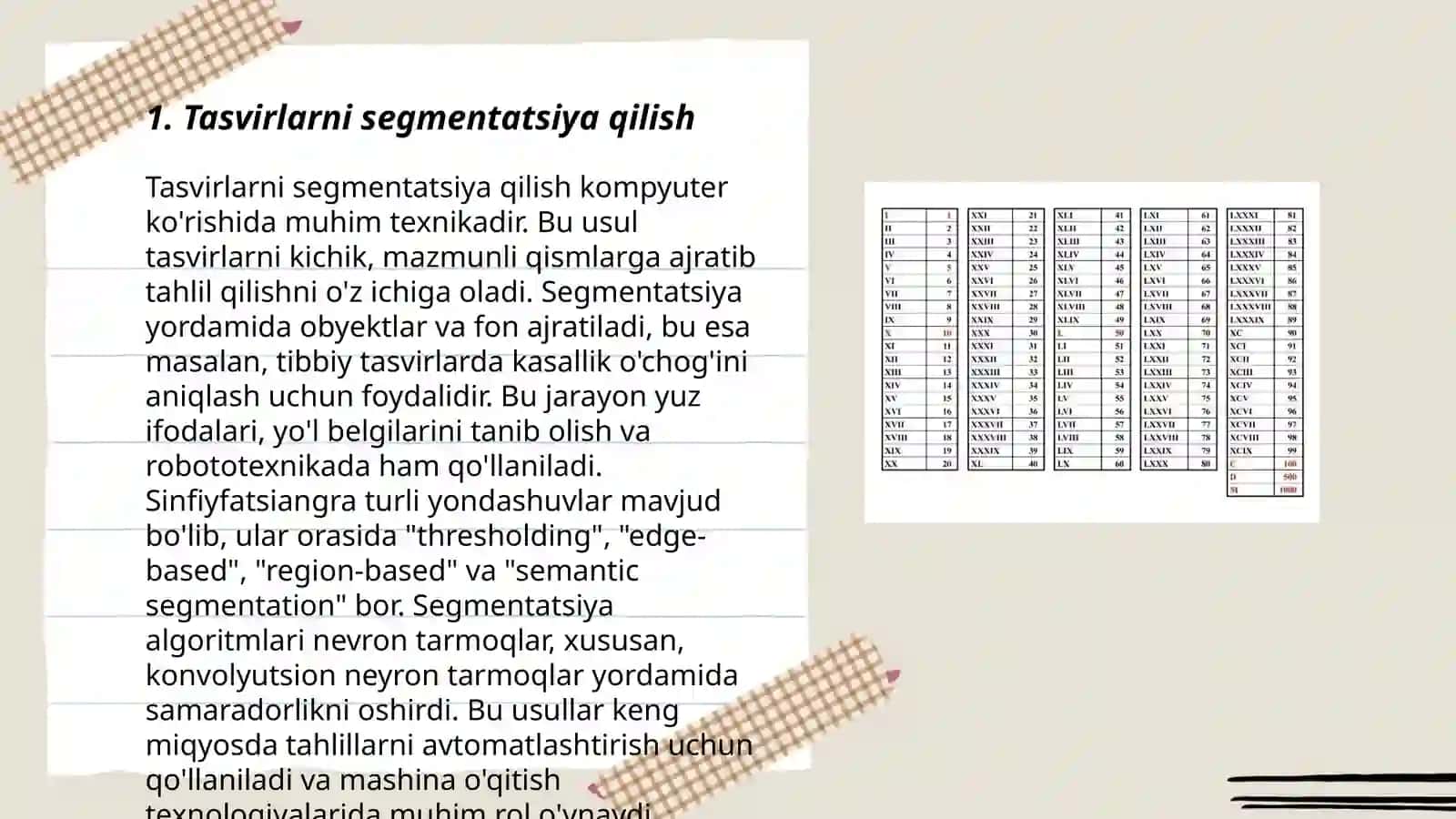Tasvirlarni segmentatsiya qilish 3