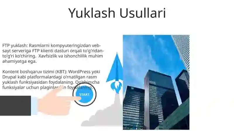 Web-sahifaga rasmlar joylashtirish va ularni boshqarish 3