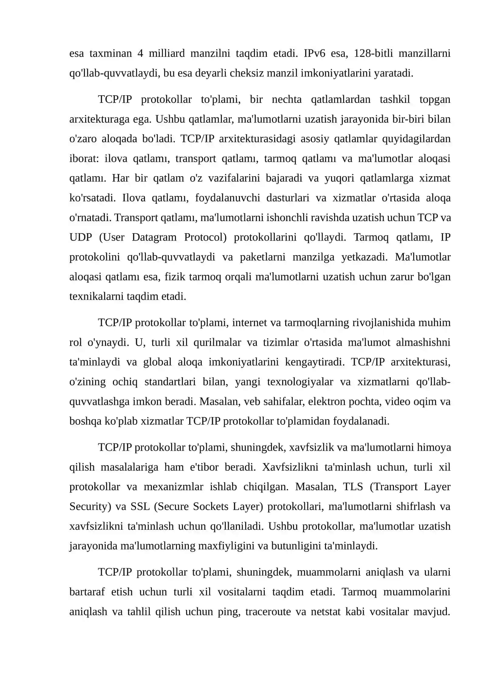 TCP/IP protokollar toʻplami 3