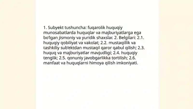 Fuqorolik huquqiy munosabat uning subyektlari 3
