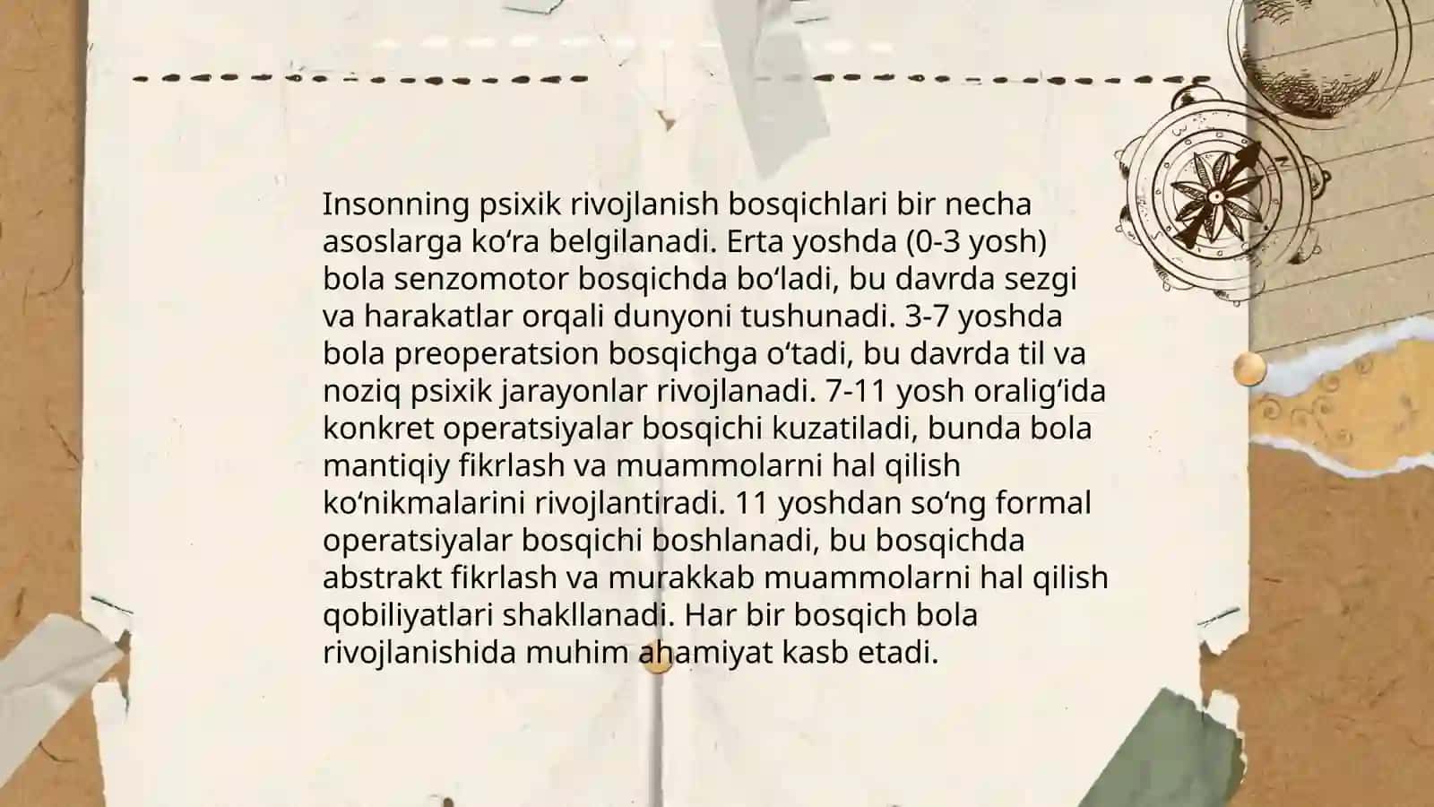 Inson psixikasini ontogenezda rivojlanishi 3