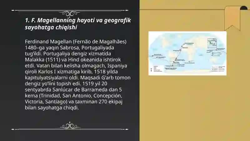 F. Magellanning geografik sayohati 3