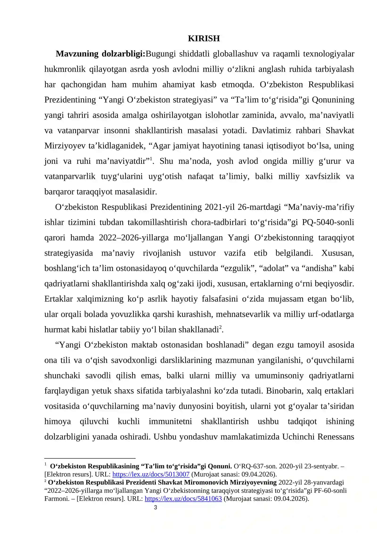 Xalq ertaklari orqali o‘quvchilarda milliy qadriyatlarni shakllantirish 3