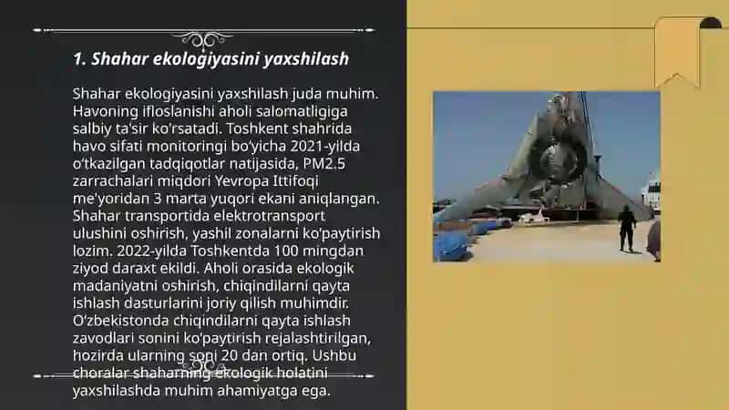 Shahar kôchalarini kókalamzorlashtirish 3