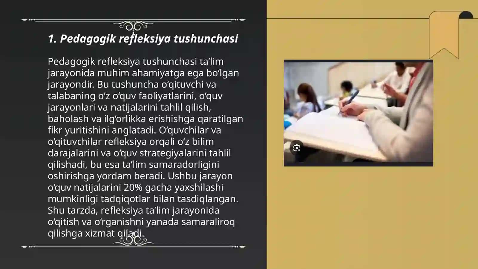 Pedagogik refleksiyaning oʻrni 3