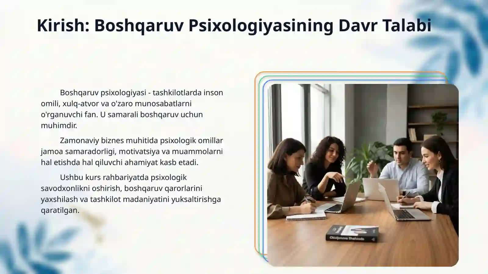 Boshqaruv psixologiyasi 3