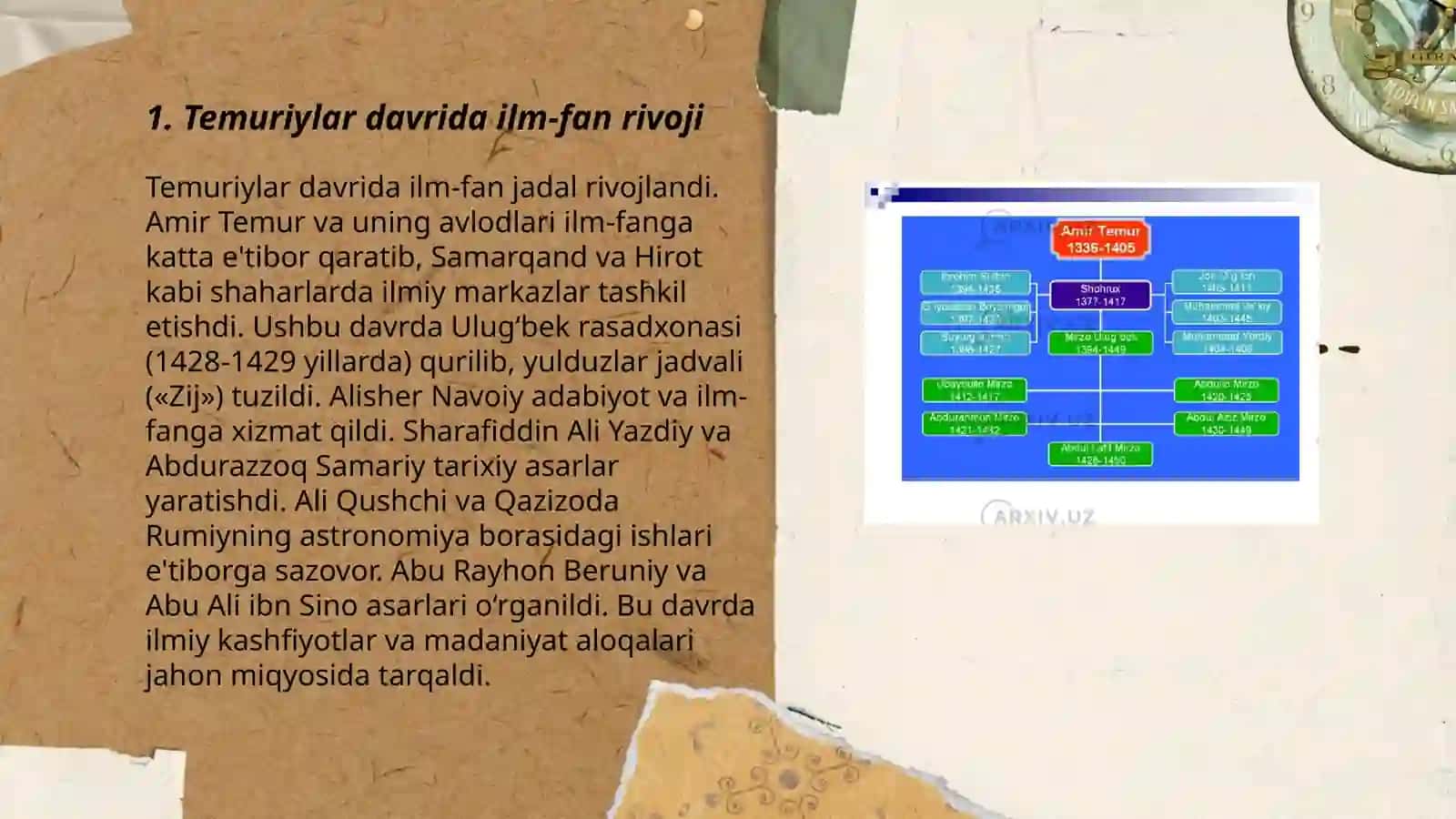 Temuriylar davrida ilm-fan rivoji 3