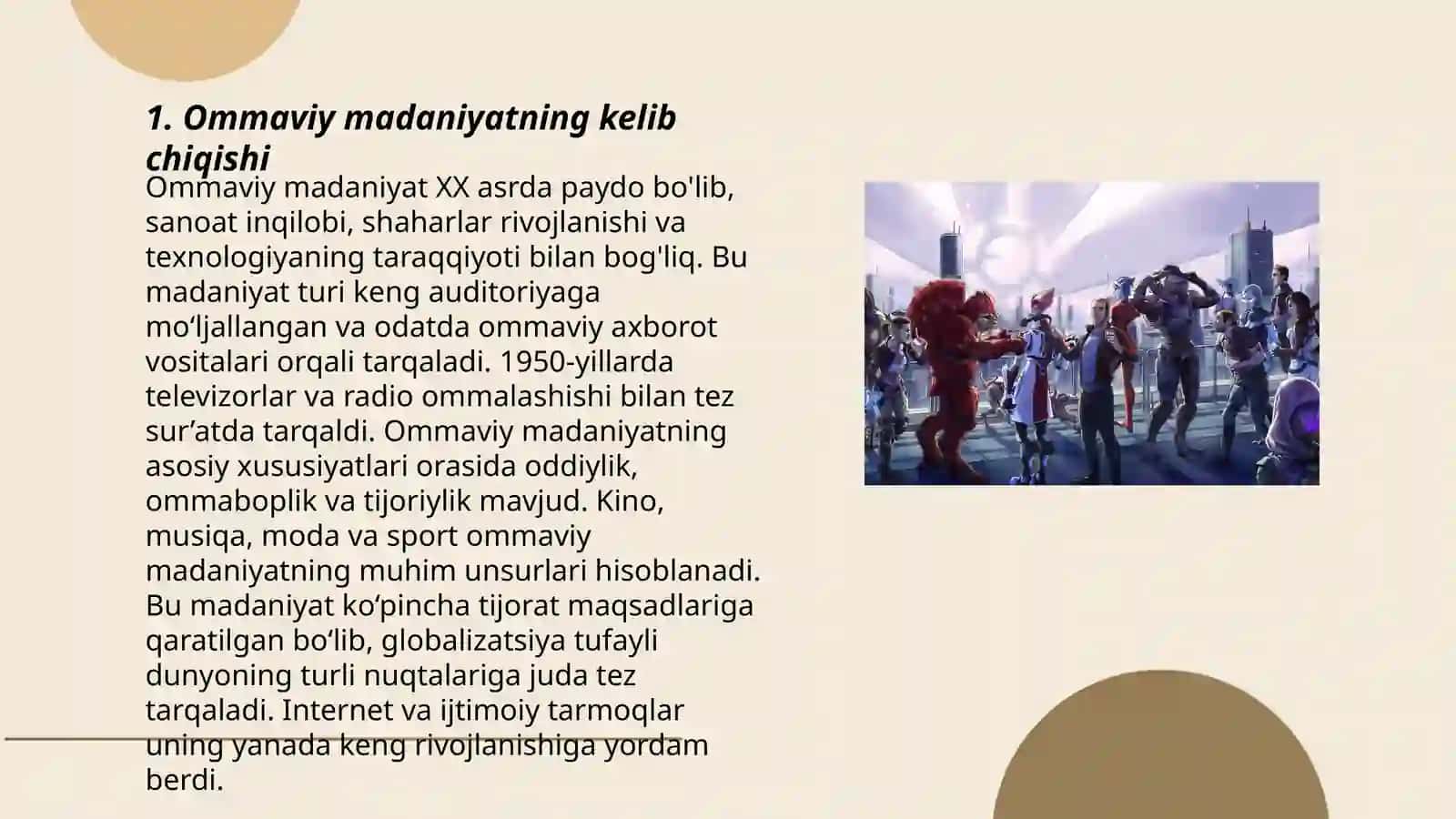 Ommaviy madaniyat 3