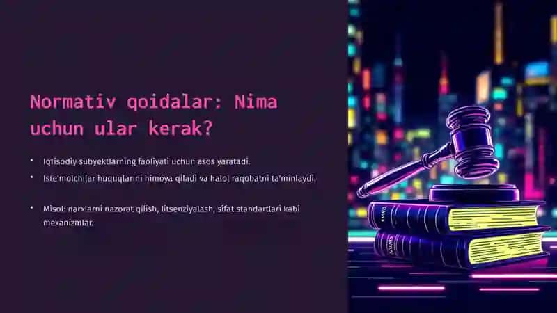 Iqtisodiy siyosatda institutlar va normativ qoidalar 3