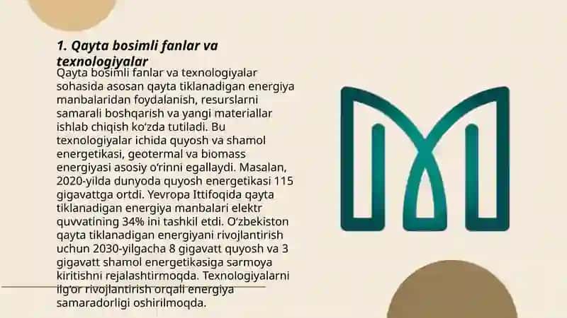 Qayta bosimli fanlar va texnologiyalar 3