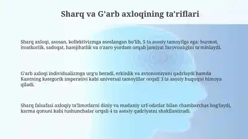 SharqaxloqivaG'arbaxloqi 3