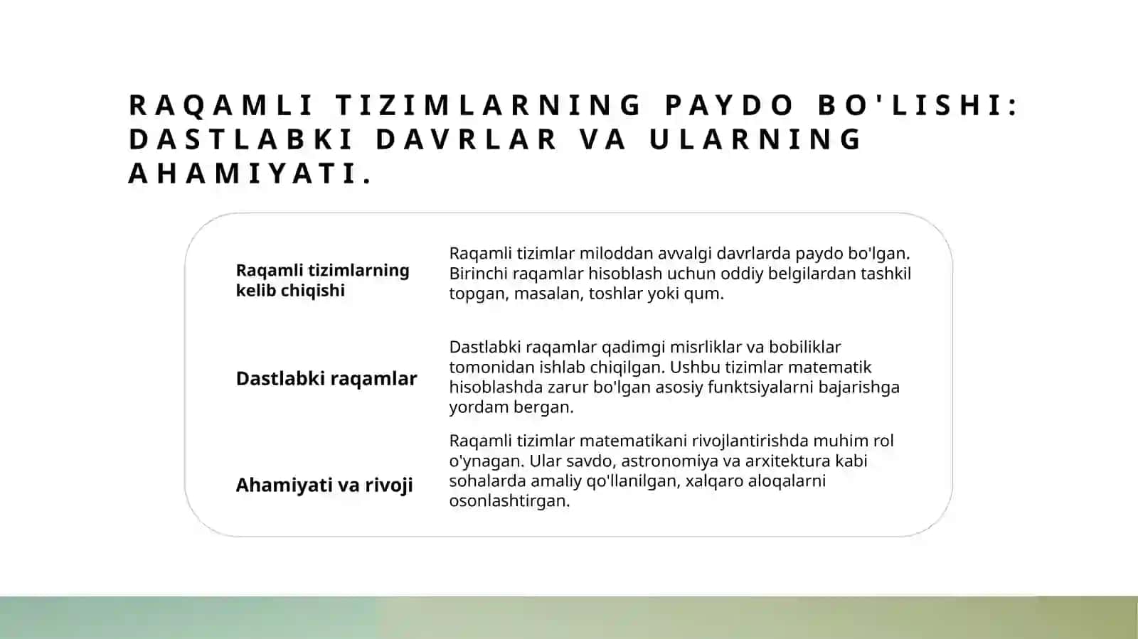 Raqamli tizimlar tarixi va rivoji 3