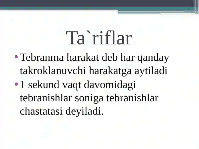 Tovush manbalari va qabul qilgichlar 3