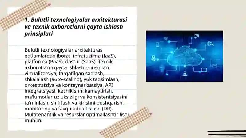 Bulutli texnologiyalar va texnik axborotlar 3