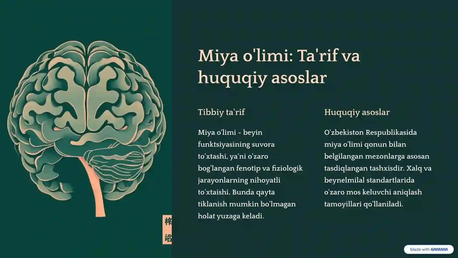 Miya o'limining diagnostikasi 3