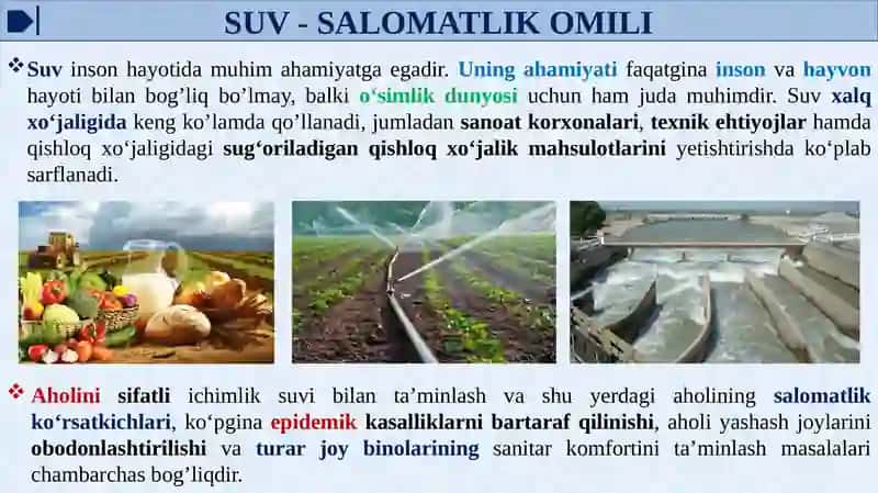 RATSIONAL SUV TA’MINOTINING AHAMIYATI 3