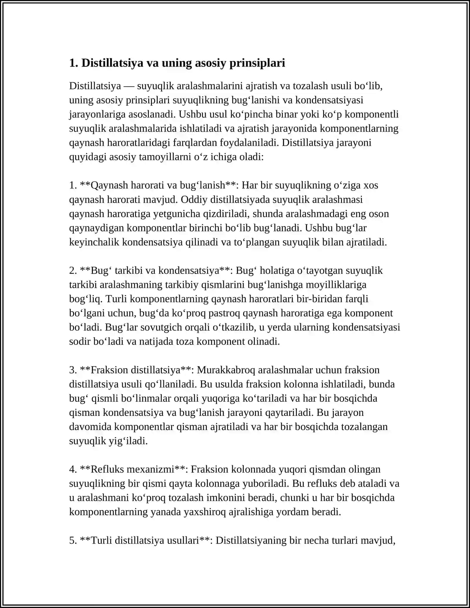 SUYUQLIKLAR SISTEMALARINI AJRATISH 3