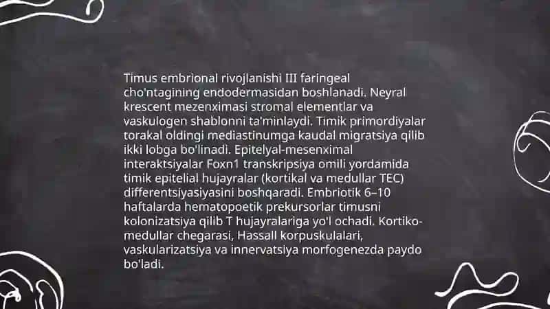 Timusning rivojlanish buzilishlari 3