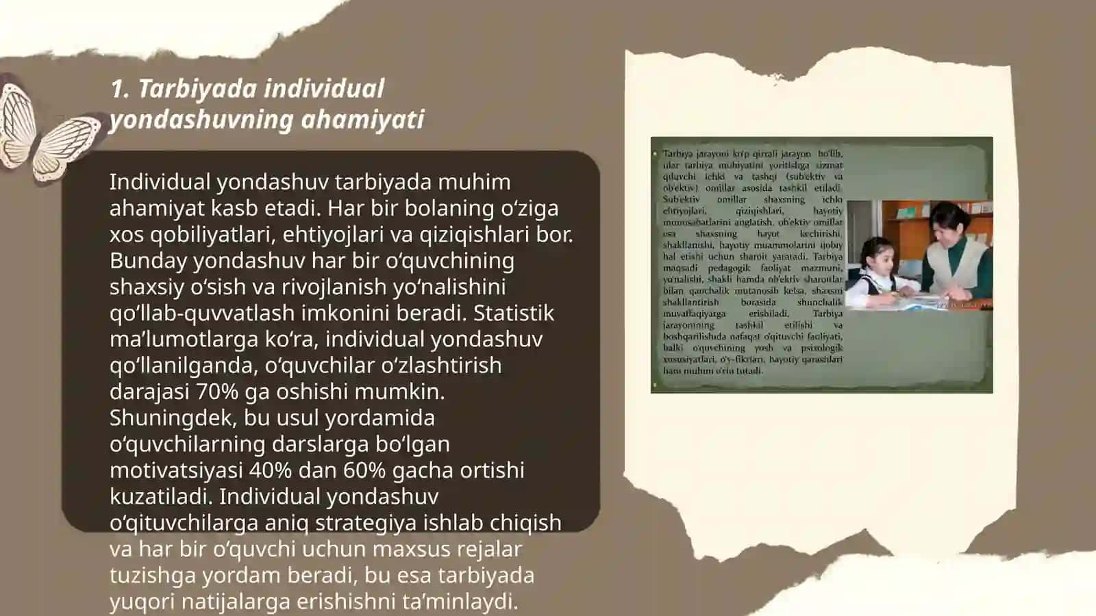 Tarbiyada individual yondashuv muammosi 3