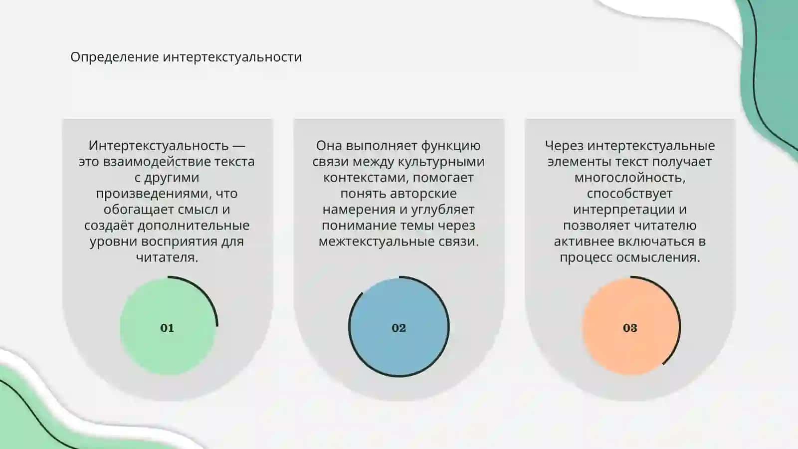 Интертекстуальные элементы и их функции в тексте 3