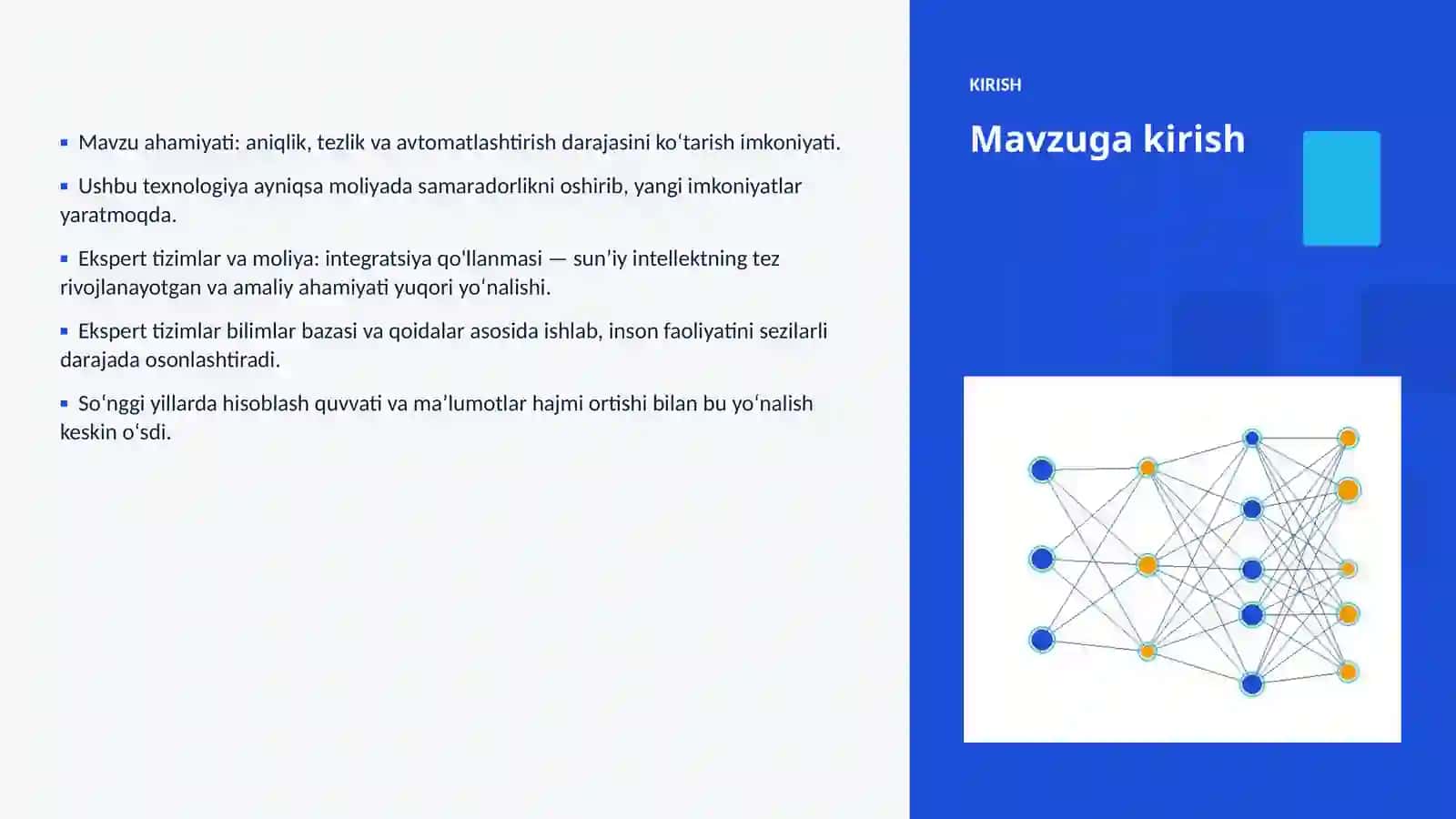 Ekspert tizimlar va moliya: integratsiya qo'llanmasi 3