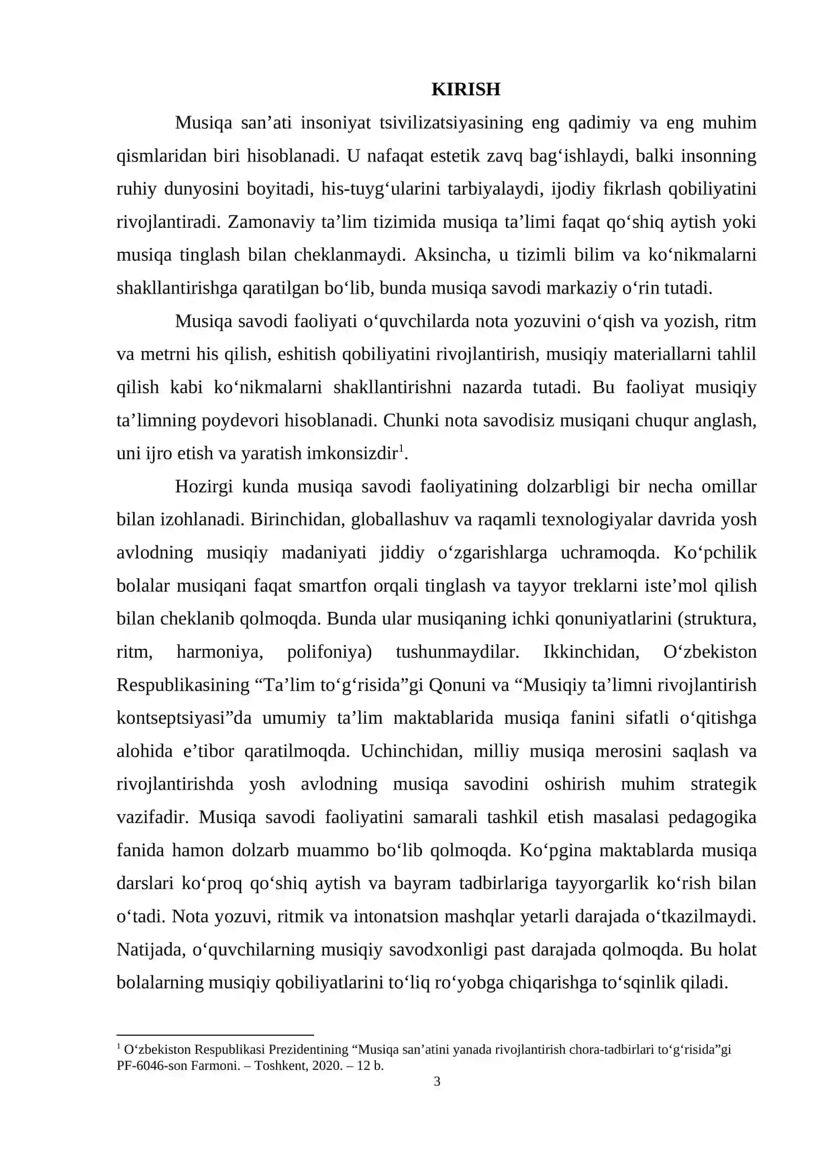 Musiqa savodi faoliyati 3