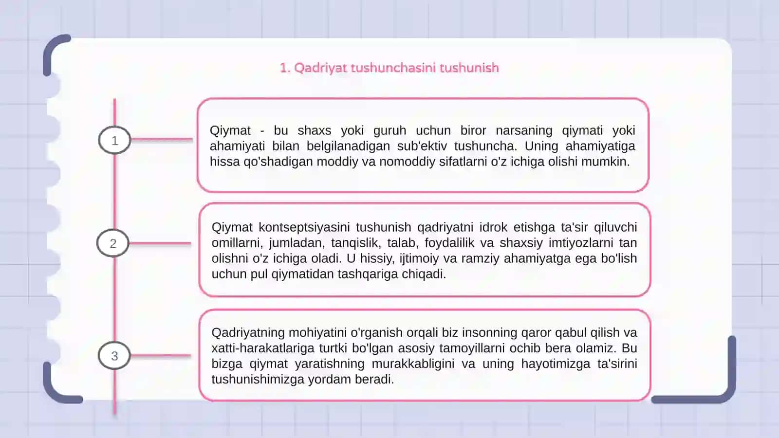 Qadriyat tushunchasi va uning mohiyati 3