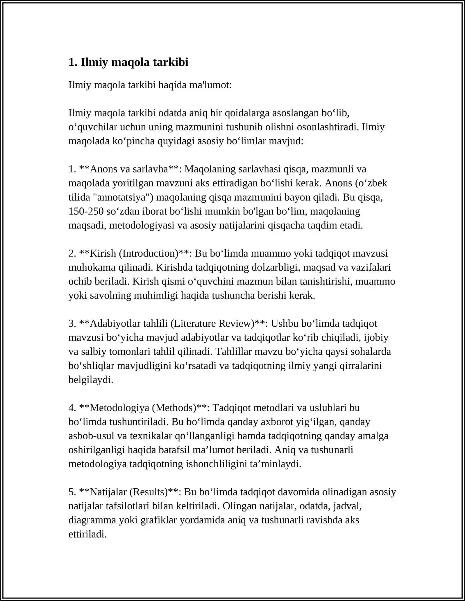 ILMIY MAQOLAGA REZUME YOZISH 3