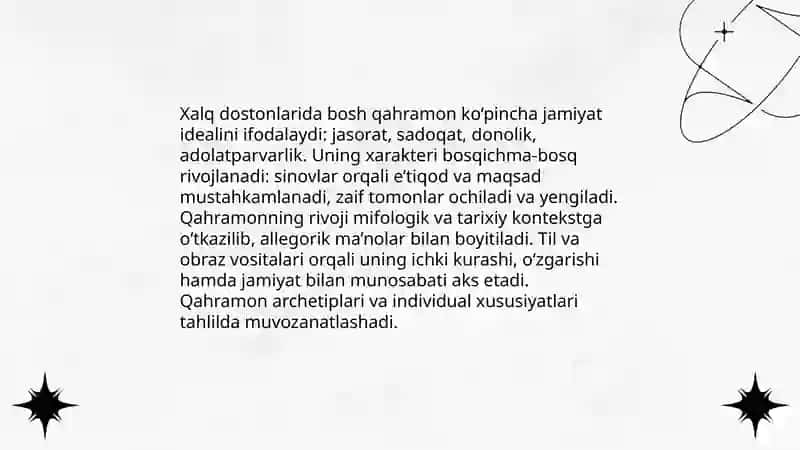XALQ DOSTONLARI TAHLILI 3