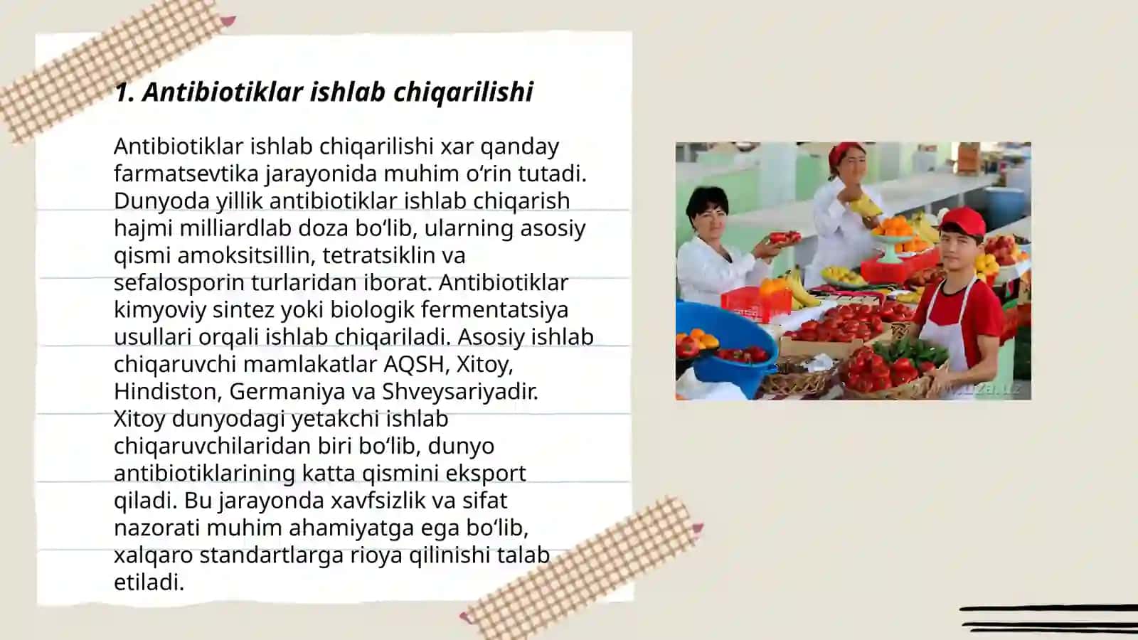 Antibiotiklar ishlab chiqarilishi 3