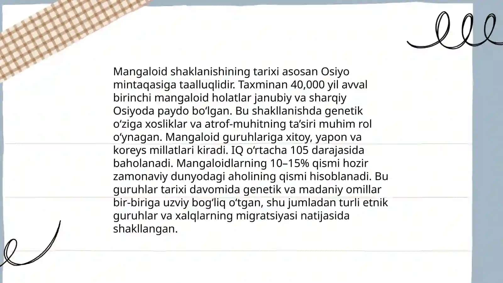 Mangaloyid shakilanishi 3