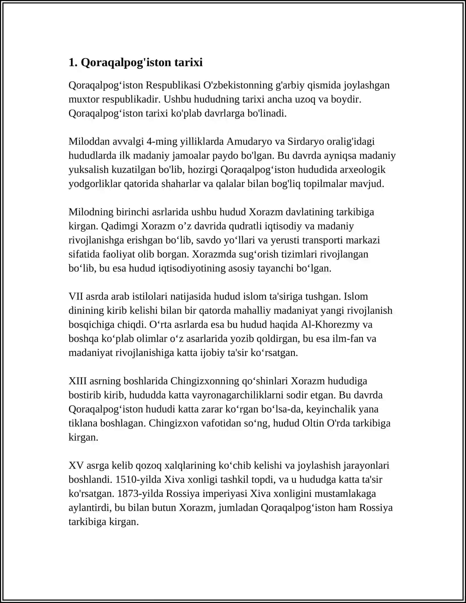 QORAQALPOQISTON RESPUBLIKASI 3