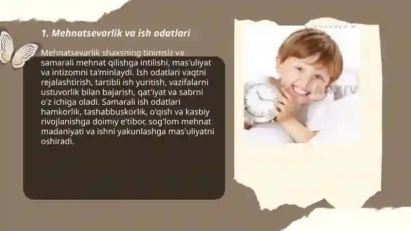 Shaxsning malaka va odatlari 3